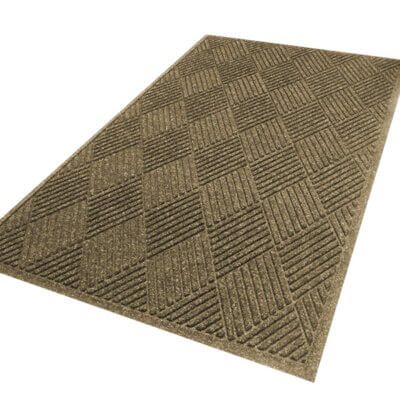 WaterHog Diamond - isolated whole mat - fashion border - camel - website