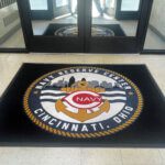 Super Berber logo mat with Navy Reserve logo